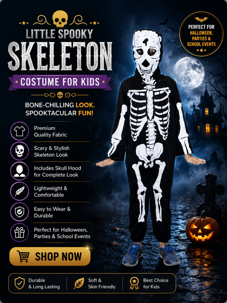 Skeleton Costume For Kids