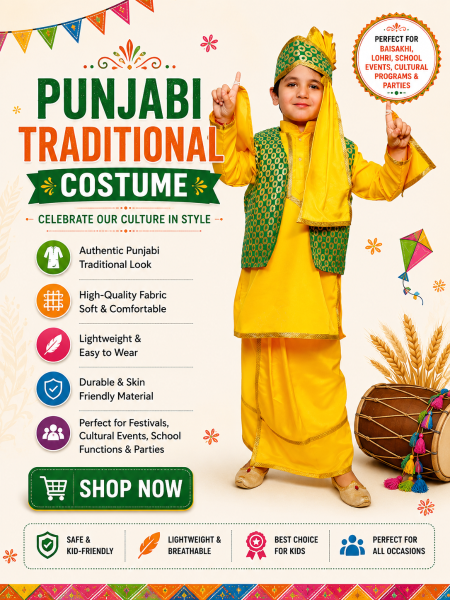 Punjabi Traditional Costume for boys