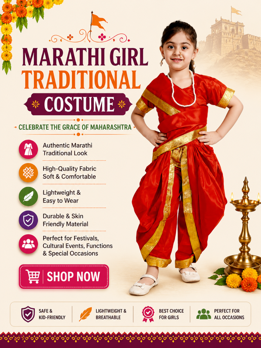 Marathi Girl Traditional Dress
