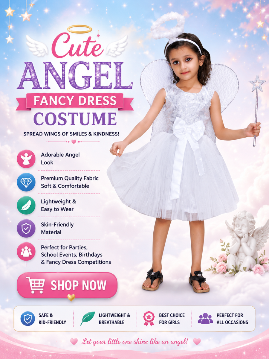 Angel Fancy Dress for Kids
          