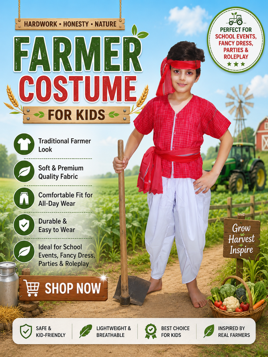 Farmer Fancy Dress Costume