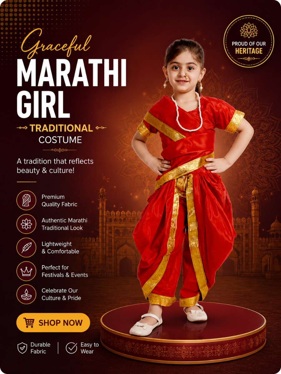 Marathi Girl Traditional Dress